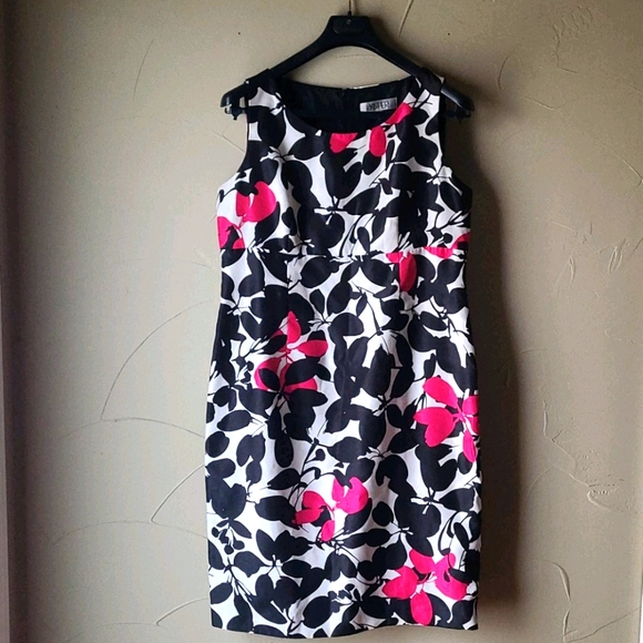 Kasper Empire Waist Dress Red Black White size 12 - Picture 1 of 2